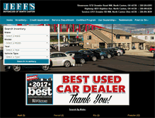 Tablet Screenshot of jeffsmotorcars.com